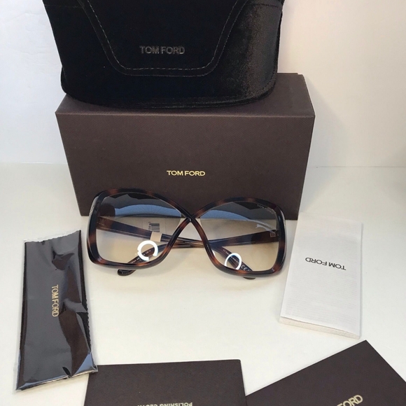 New - 💯 Original TOM FORD FT0943 JASMIN HAVANA SUNGLASSES - Picture 11 of 14